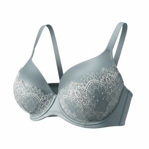 Lane Bryant Cacique Lightly Lined Full Coverage Underwire Gray Bra 44G